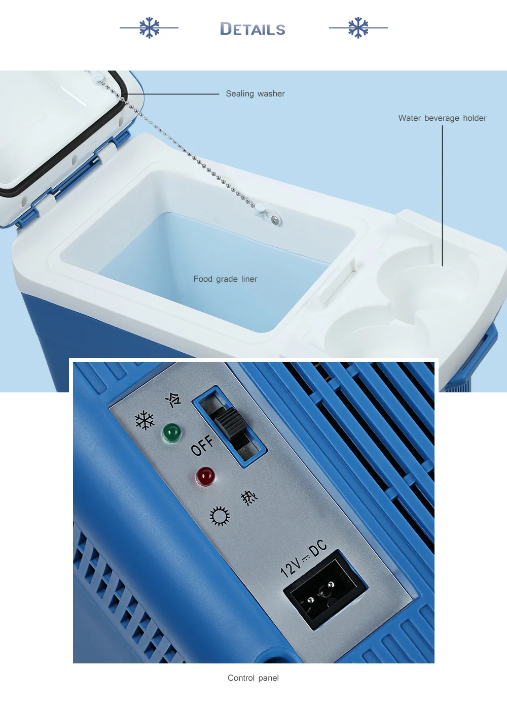 Car Refrigerator 8L Portable Freezer Dual Use Electrical Cooling Heating Box for Home Travel Hiking Camping Outdoor Auto Fidge | Автомобили