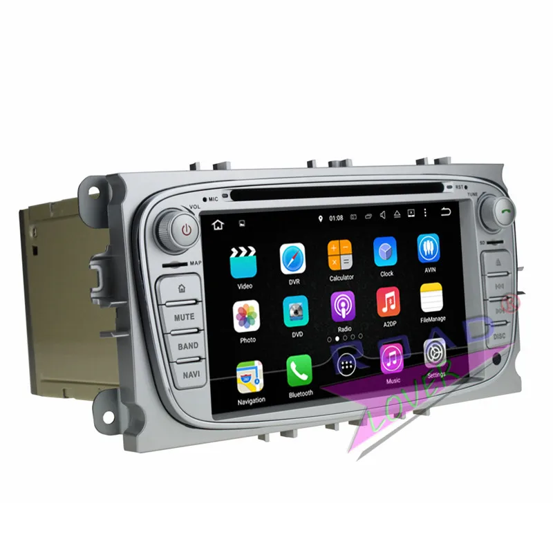 Автомобильный медиацентр DVD-проигрыватель wanобычно 2G + 16GB Android 7 1 для Ford Focus 2009-2010