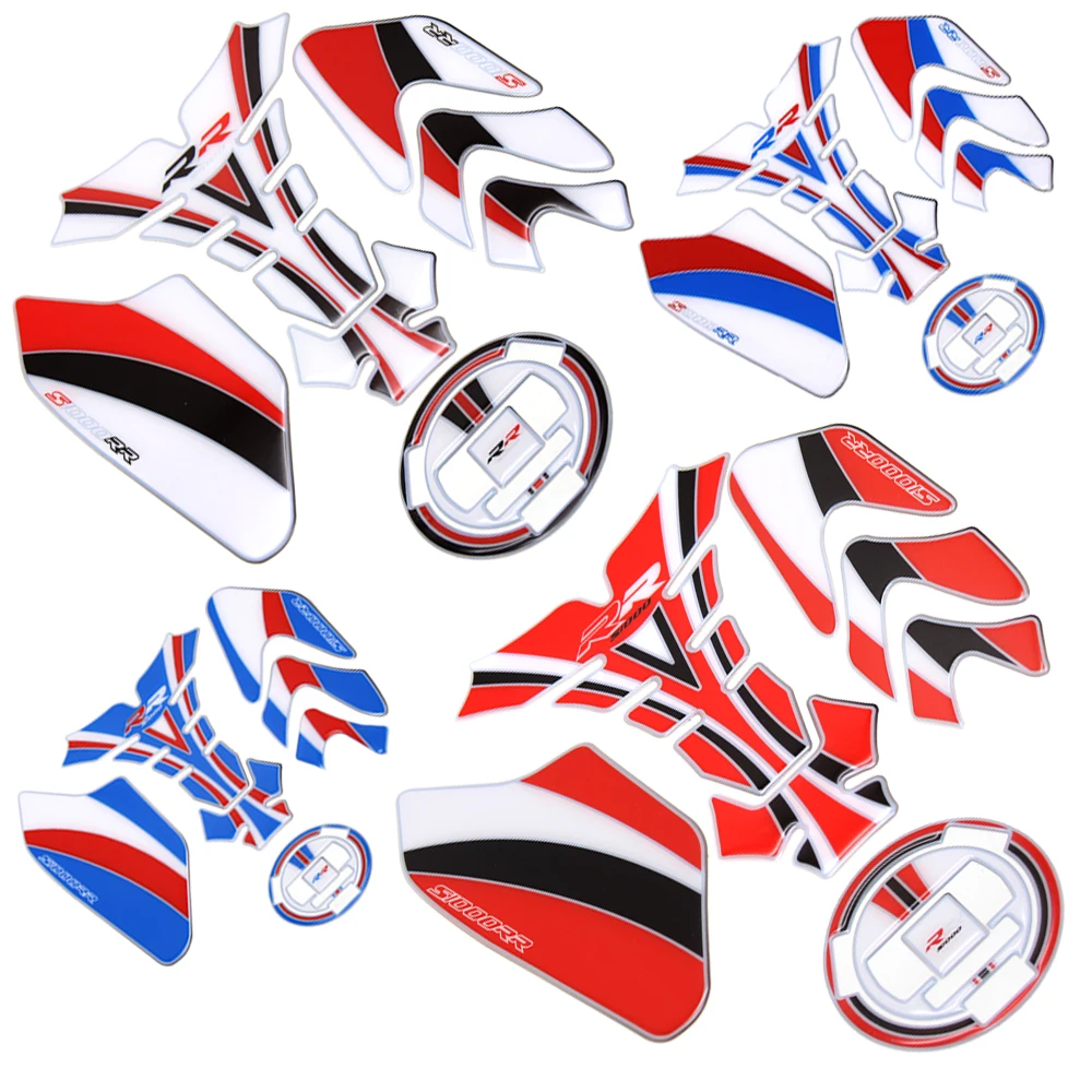 

Motorcycle Accessories 3D Real Tank Pads Sticker Decal Emblem Fit For BMW S1000RR Fuel Stickers Motorbike Epoxy resin Sticker