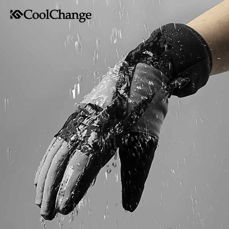 Велосипедные перчатки CoolChange уличные теплые водонепроницаемые велосипедные