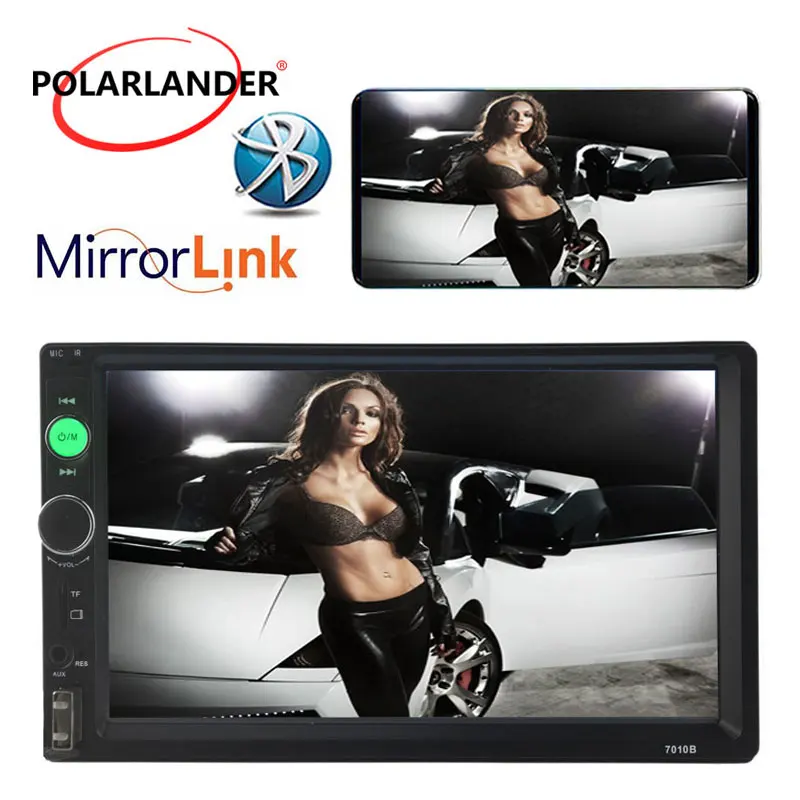 Автомагнитола с сенсорным ЖК-экраном зеркальная ссылка для Android Bluetooth свободные