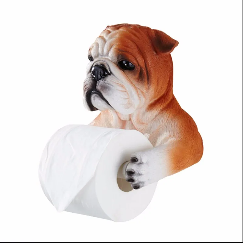 Toilet Paper Holder Hygiene Resin Tray Free Punch Hand 3D Horse Tissue Box for Towels Reel Spool Device  Обустройство