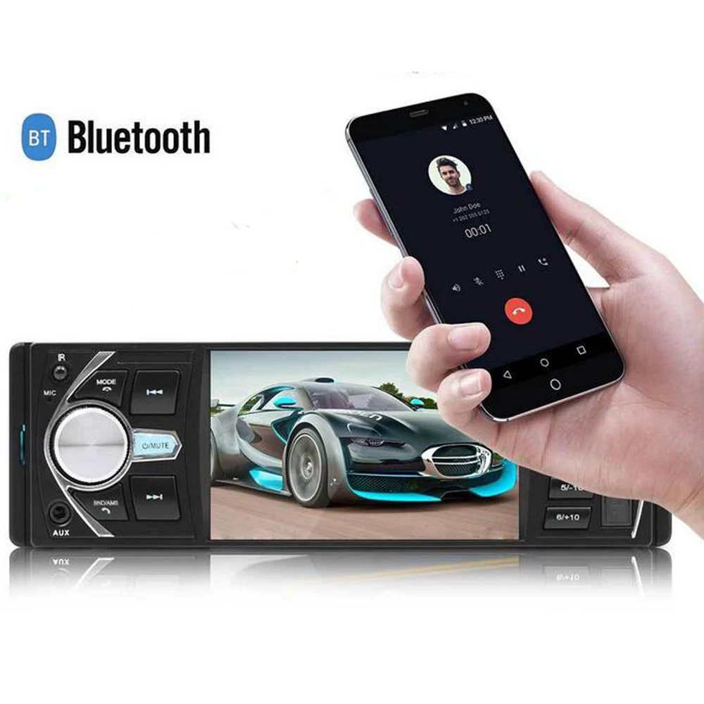 Авторадио 4 1 дюйма автомобильное радио Din Bluetooth стерео Автомобильное видео аудио