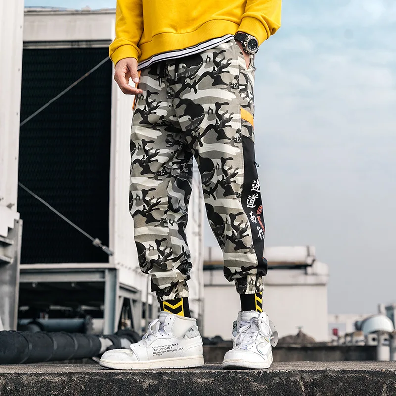 Уличная одежда джоггеры с камуфляжным принтом штаны для мужчин 2019 хип хоп