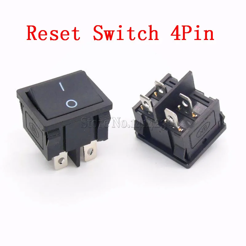 KCD5 21x24 мм 21*24 мм Кулисный комплект переключателей 4 Pin 6Pin 2 положения 3 положения 6A/12A 250VAC вкл.-ВЫКЛ.-вкл - Цвет: 4Pin Reset