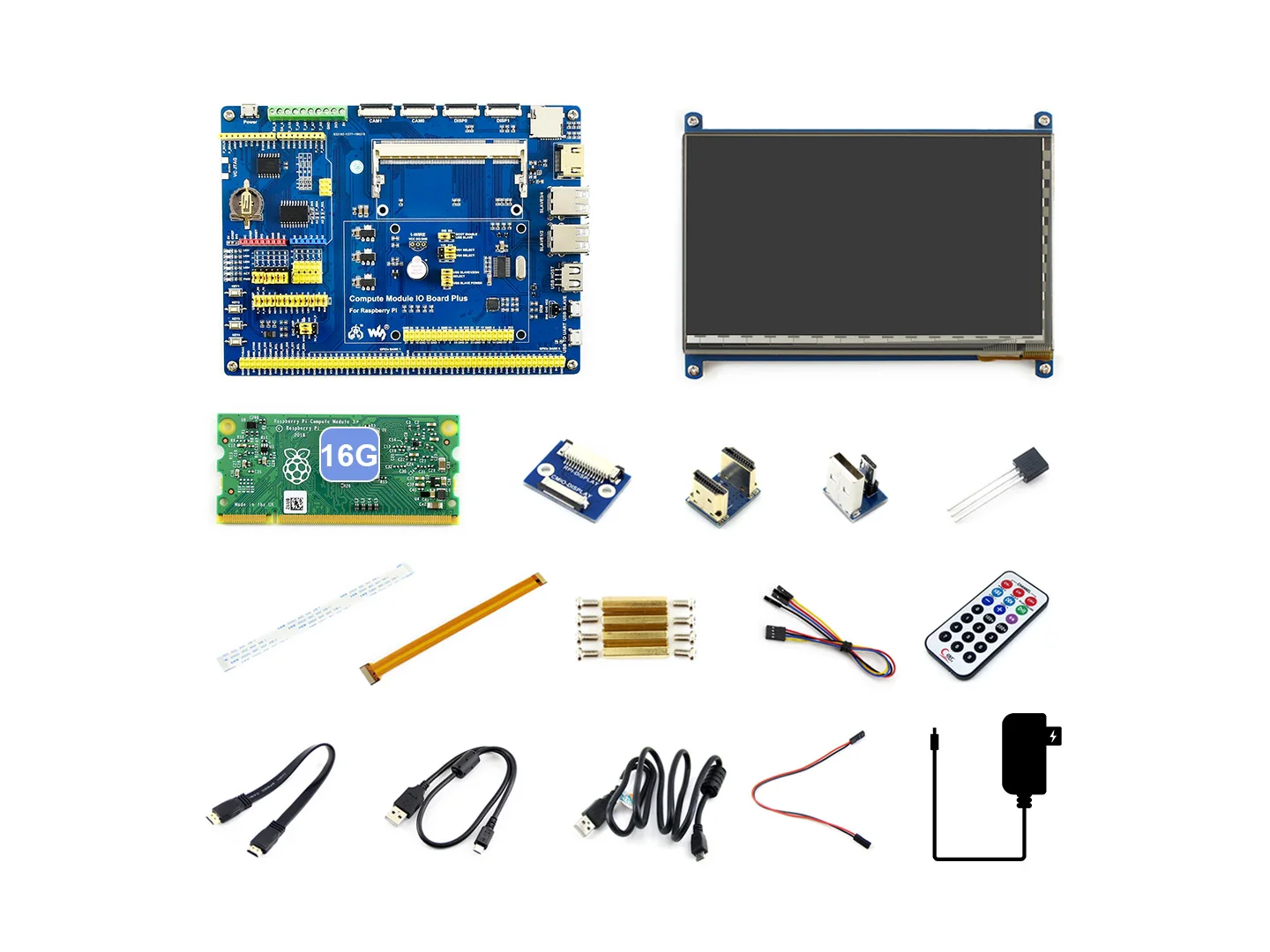 Raspberry Pi компьютерный модуль 3 +/16 ГБ макетный Комплект Тип B см3 + плата ввода вывода