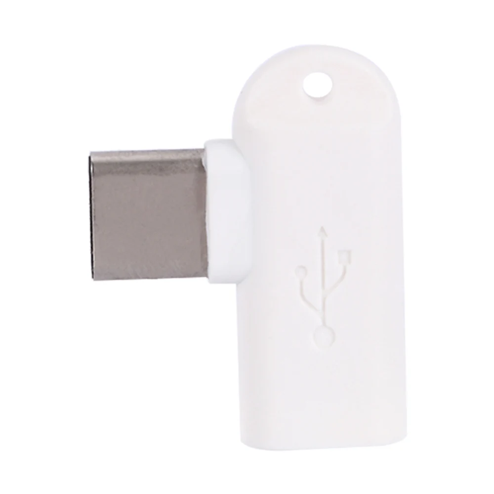 1 шт., 90 градусов, Тип C, мужчина к Micro USB, Женский адаптер для синхронизации данных и зарядки, адаптер для ноутбука/ПК, компьютер, черный, белый