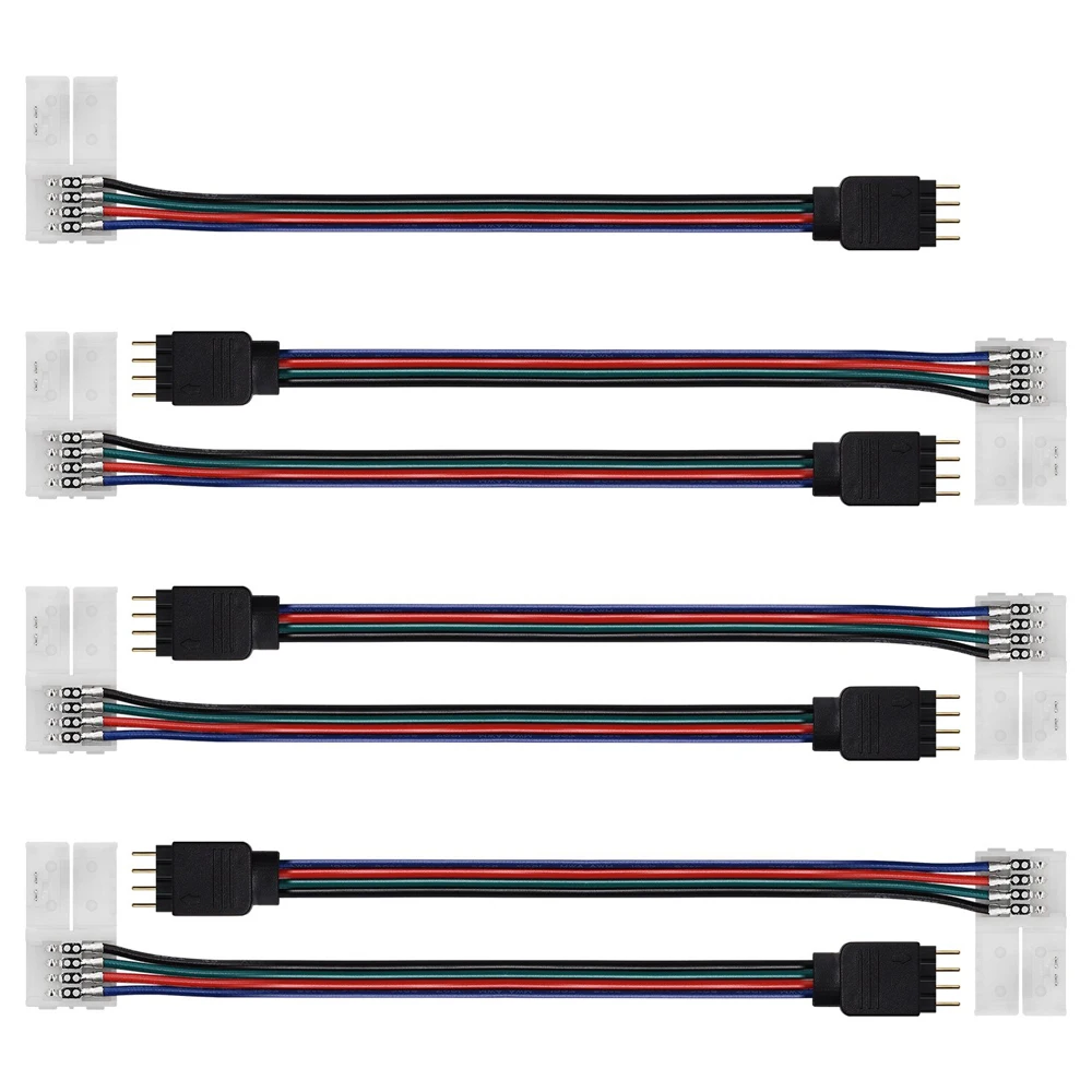 Светодиодная лента с 4 контактами 5050 RGB разъемы для освещения гнездовой провод