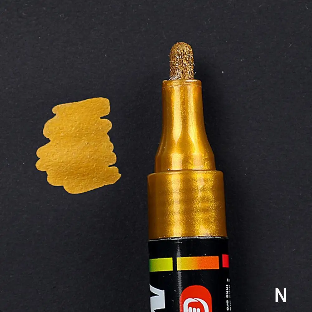 N Permanent Tyre Paint Pen Car Motorcycle Bike Creative Marker Colourful Waterproof Oil Pen Rubber/Metal/Glass/Wood Tyre Paint - Цвет: N