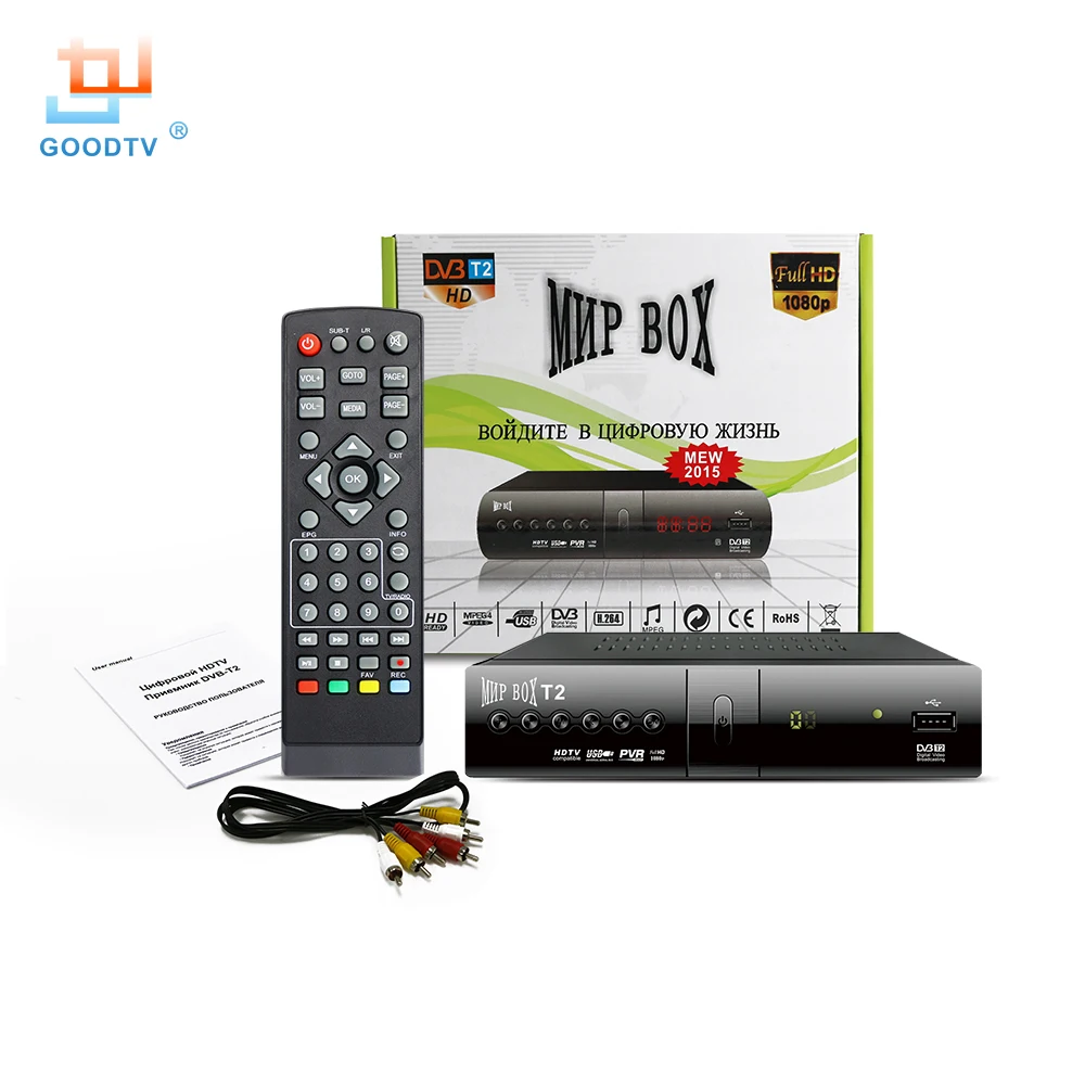 Dvb T2 ТВ Приемник H.264 1080 P HD MNP Smart Box TV Media Player телевизор DVB Телеприставки свободная
