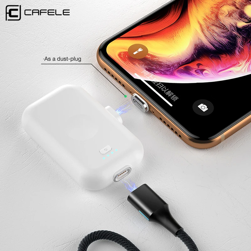 CAFELE магнитный беспроводной внешний аккумулятор для iPhone samsung Xiaomi huawei Micro usb type C