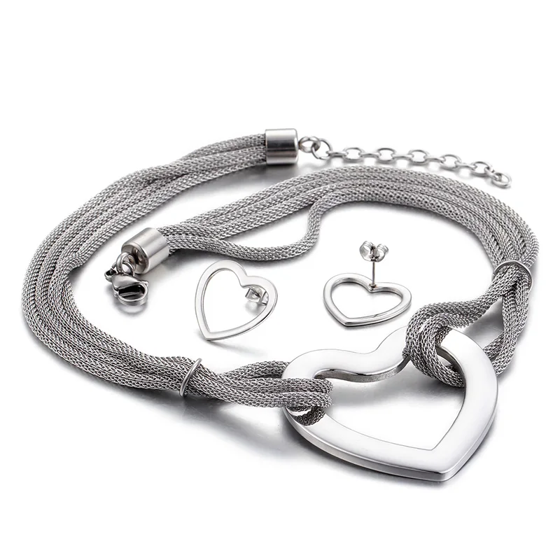 Комплект из колье и серёг нержавеющей стали|Ювелирные наборы| |