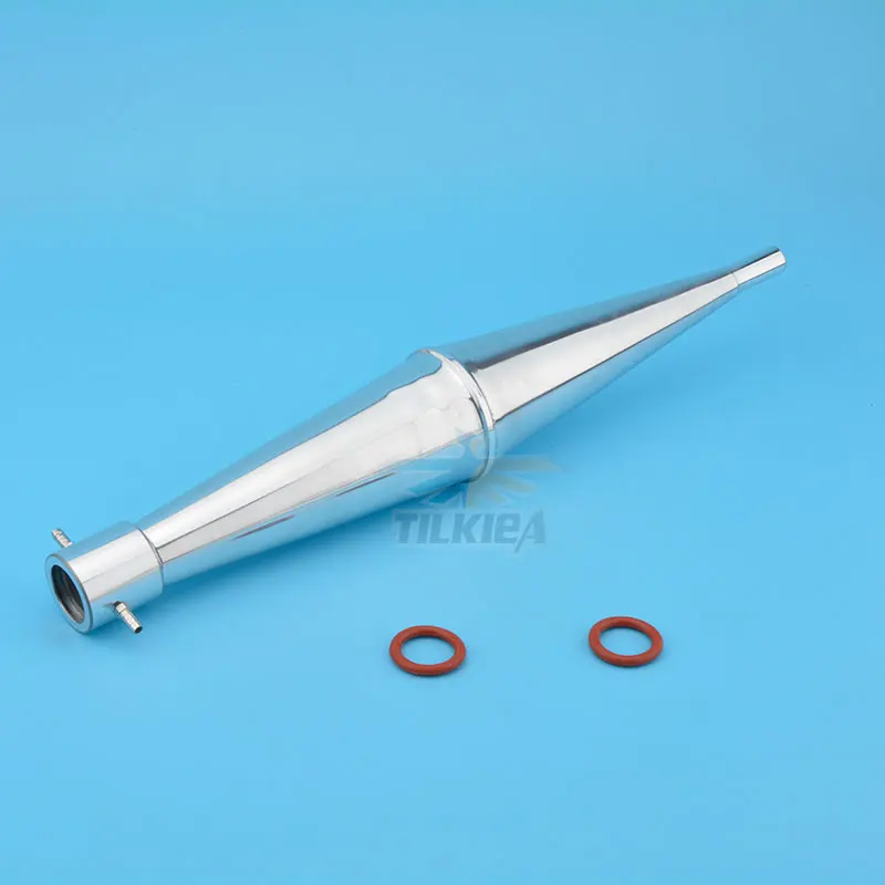 Глушитель из алюминиевого сплава L386mm для 23 30cc Zenoah газовый морской двигатель