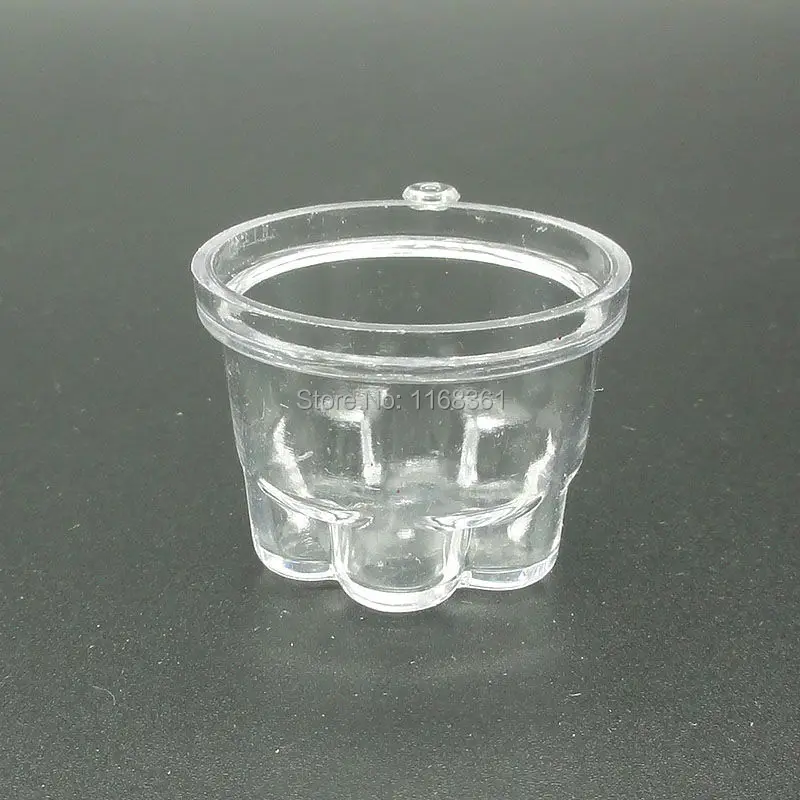 1 шт./лот Прозрачная чаша чашка из искусственного ПВХ пластика и стекла 36 мм