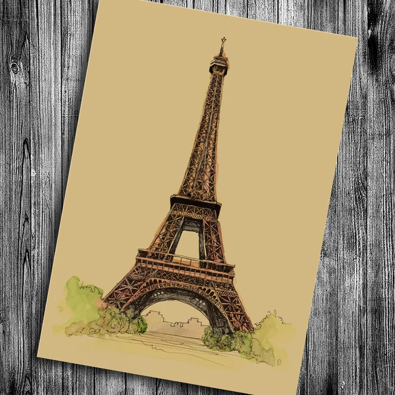 Hot sale the old abattoir Coffee Collection Bars Kitchen Vintage Poster Wall Stickers Retro Kraft paper Drawing free shipping | Дом и сад