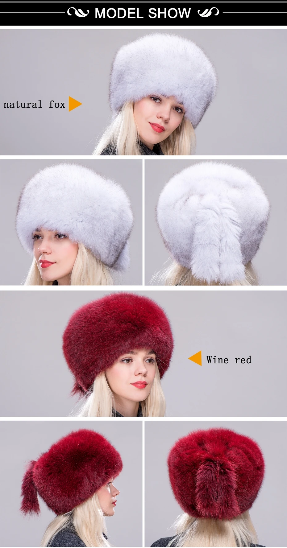 FXFURS женская зимняя меховая шапка с натуральным мехом лисы/енота, шапка с меховыми хвостами, новая модная русская Ушная Защитная женская брендовая шапка