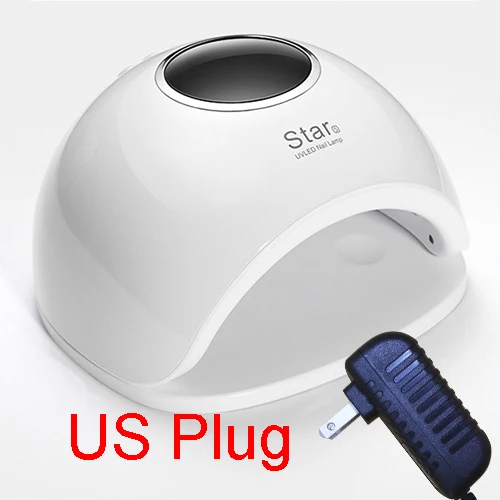 white US Plug УФ лампа для маникюра светодиодный светильник Сушилка для Гель-лак для ногтей 72 Вт Профессиональная лампа для ногтей с автоматическим датчиком и 4 установкой таймера - Цвет: white US Plug