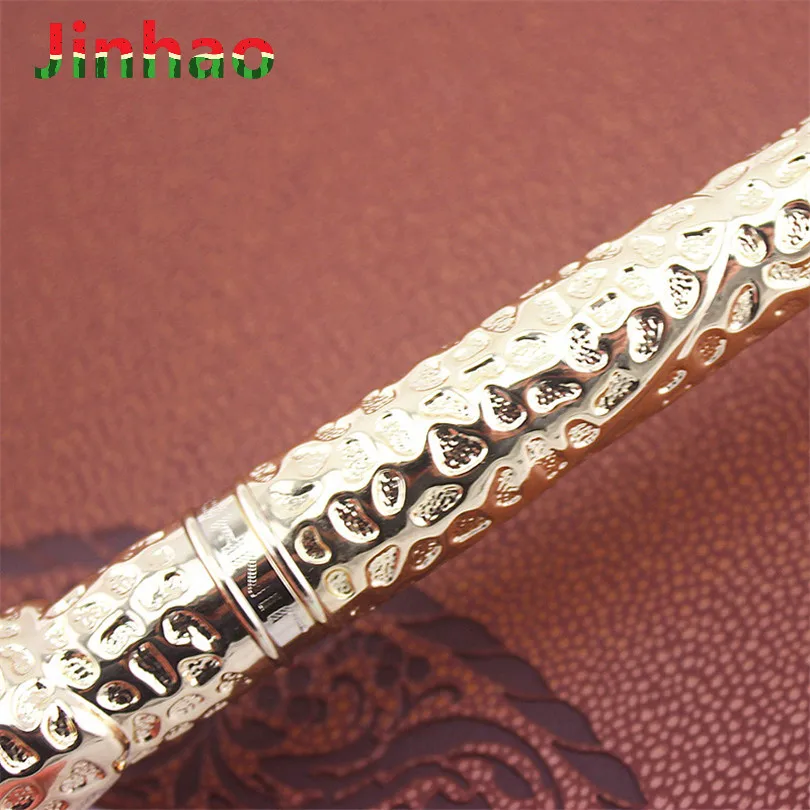 Ручка перьевая Jinhao с леопардовым гепардом полностью Металлическая Золотая