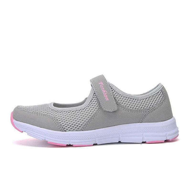UPUPER Breathable Mesh Women Shoes Flats Platform Fashion Ladies Walking Female Outdoor Ultralight Sneakers For | Обувь