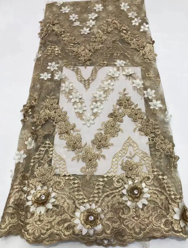 good design Anan-3205 french lace with flower elegant fabric Embroidered tulle hot sales | Дом и сад