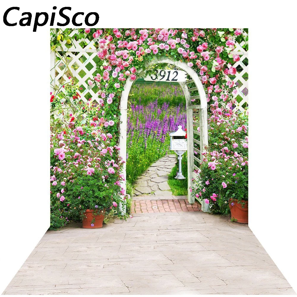 Фоны для детской фотосъемки с изображением весеннего пола сада|photography backdrops|background