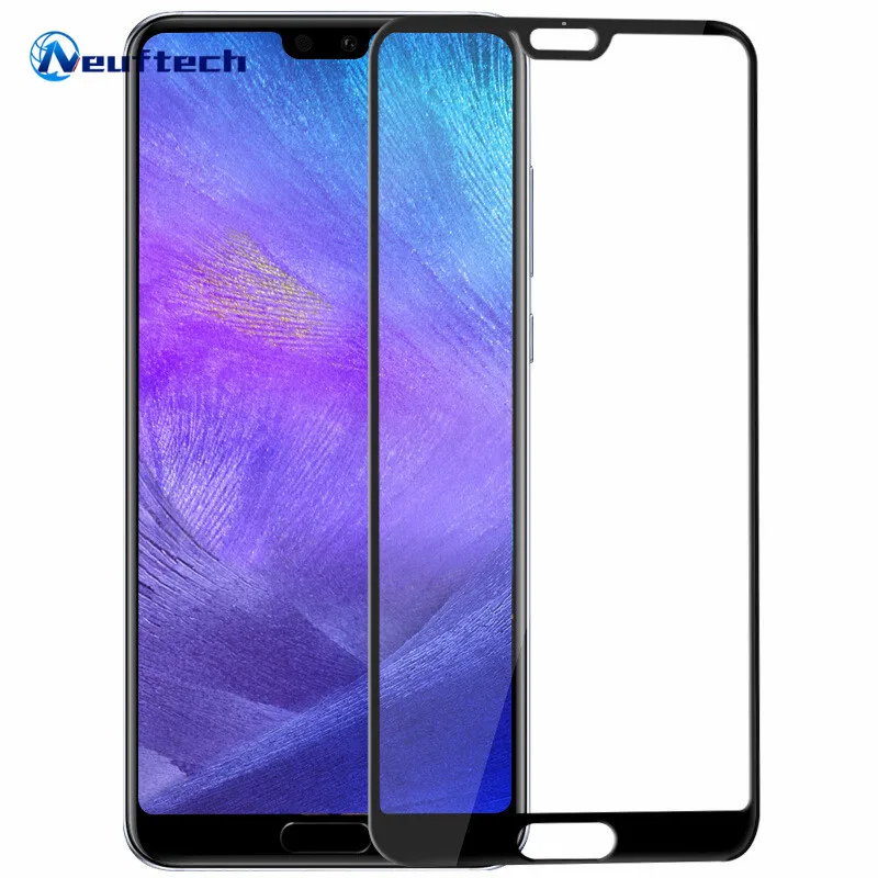 Neuftech полностью покрытое закаленное стекло 2 5 D для Huawei P20 Pro Lite Экран протектор