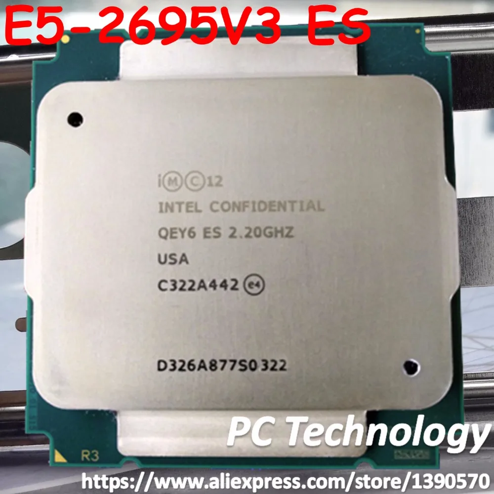Оригинальный процессор Intel Xeon QEY6 ES Versiengineer образец с процессором E5 2695V3 2 ГГц 35 м 14