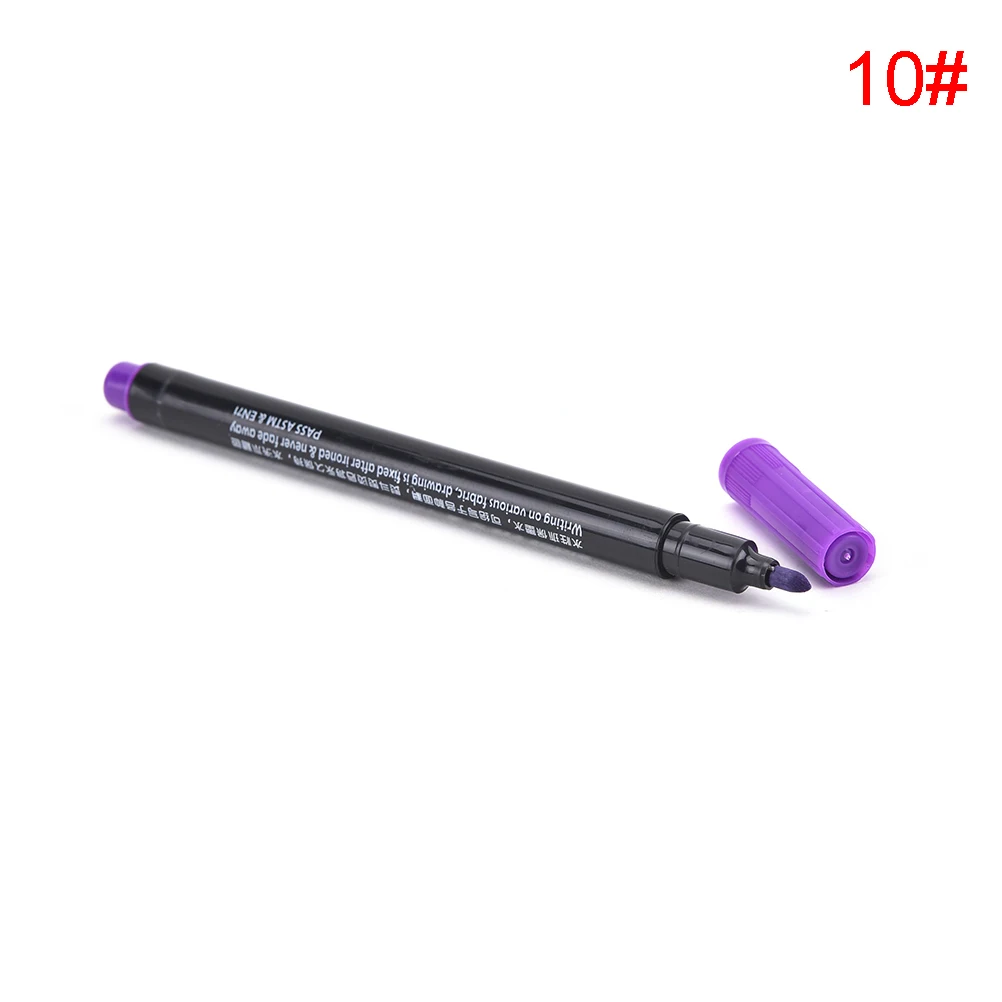 light purple 20 цветов Ткань и футболка Лайнер Маркер ручки текстильные краски тканевый пигмент DIY краски ing поставки - Цвет: light purple