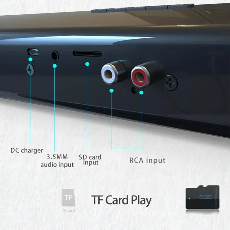 20 Вт Bluetooth динамик s Саундбар стерео Проводная И Беспроводная Hi-Fi домашняя объемная система для ПК кинотеатра ТВ динамик сабвуфер