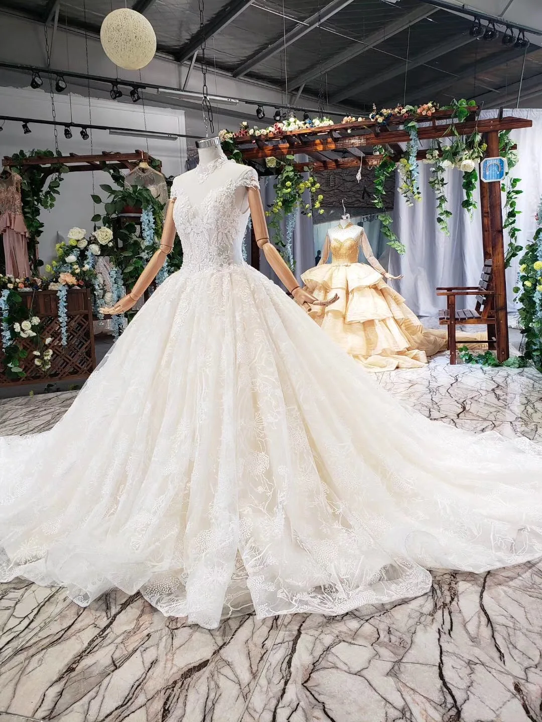Роскошные свадебные платья 2019 Vestido De Noiva Princesa Boho блестящее Свадебное бальное
