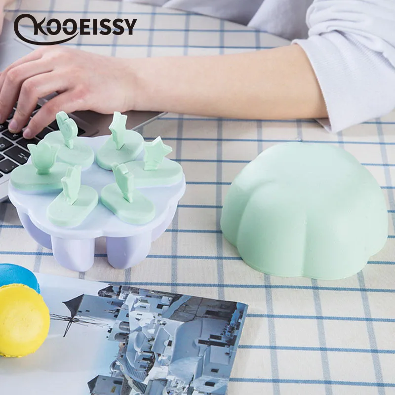 Креативный мультфильм DIY Инструменты для мороженого 6 ячеек коробка Фруктового