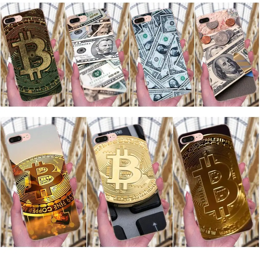 Специальное предложение Роскошный чехол для телефона с биткоином