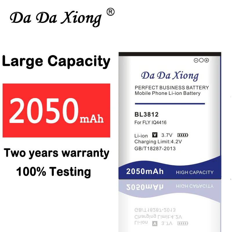 

Литий-ионный аккумулятор DaDaXiong BL3812 2050 мАч для телефона FLY IQ4416
