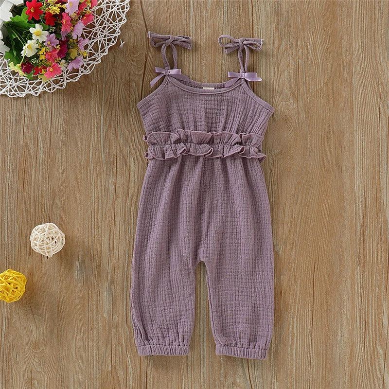 

Newborn Baby Girl Ruffled Floral Romper Backcross Jumpsuit Outfits Sunsuits Baby Clothing