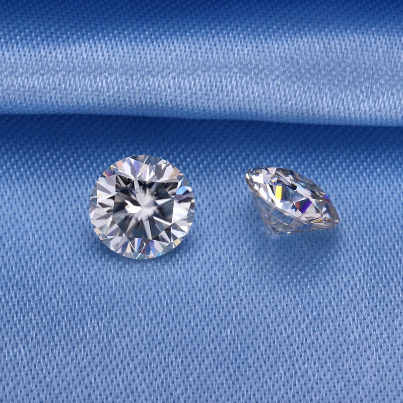 Большой размер 15 мм 10 карат круглая форма бриллиантовая огранка чистый белый