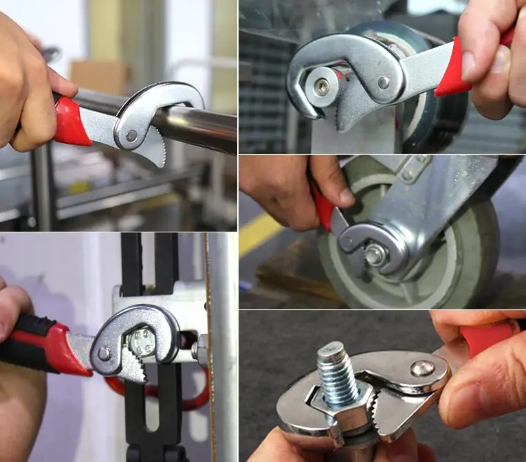 

FUMAO Multi-Function 2pcs Universal Wrench Adjustable Grip Wrench set 9-32mm ratchet wrench Spanner hand tools