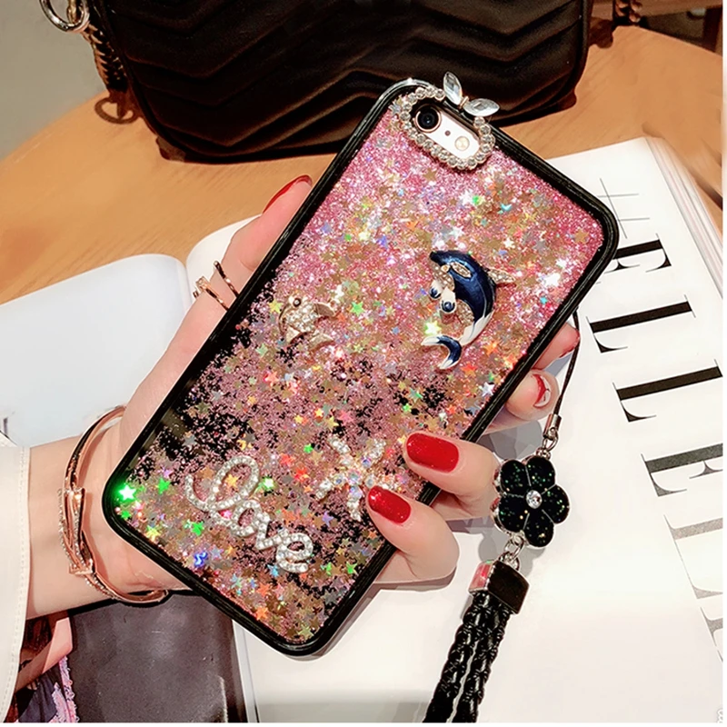 Мягкий чехол для телефона iPhone X XS MAX XR 6 6s 7 8 plus милый с рыбками звездами