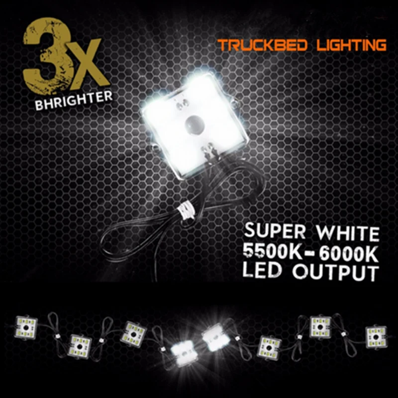 8PCS led flashlight White LED Universal Truck Bed/Rear Box Lighting Light Pickup 48LED for FORD RANGER All pickup truck type | Автомобили