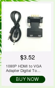 1080P мини HDMI к VGA к RCA AV композитный адаптер конвертер с 3,5 мм аудио кабель VGA2AV/CVBS+ аудио к ПК HDTV конвертер