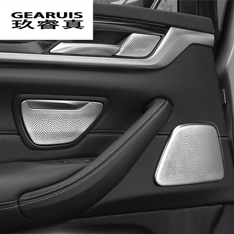 Автостайлинг декоративные наклейки на дверь стерео динамик авто твитер обрезные