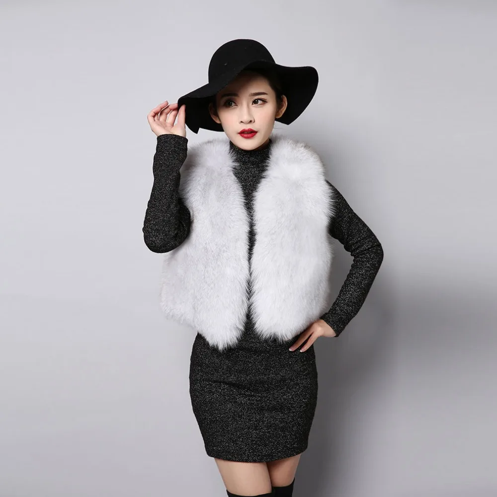 Fur Story 152129 роскошный модный дизайн Женская Тройная одежда жилет из натурального
