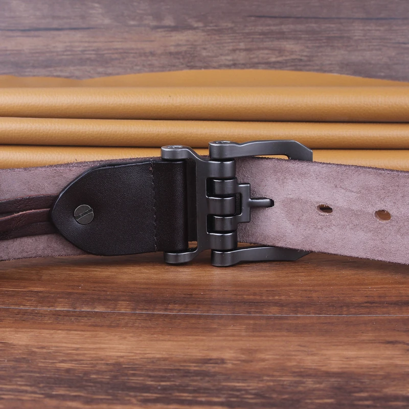 

punk designer Belt Military genuine leather Belt Men luxury Belt Metal Buckle tmallfs Quality long Waist Strap for Hunting