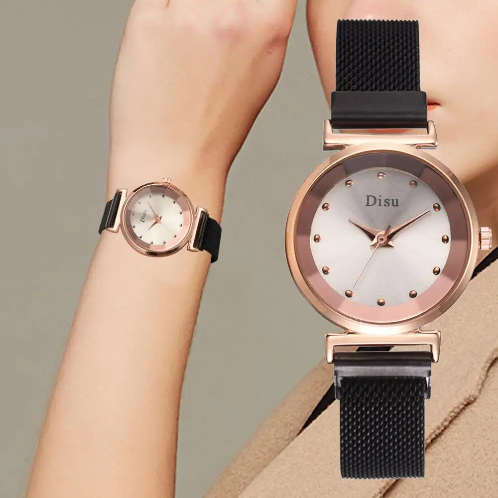 2019 новые женские часы модные магнитные кварцевые наручные для женщин Топ