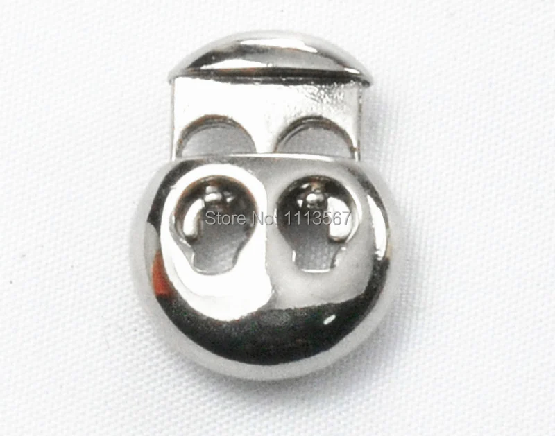 100 шт. металлический Серебряный цилиндрический фиксатор для рычажного шнура