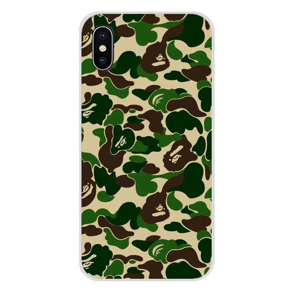 Розовый Армейский камуфляжный чехол для Apple iPhone X XR XS MAX 4 4S 5 5S 5C SE 6 6S 7 8 Plus ipod touch