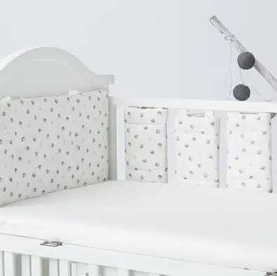 11pcs 11 шт./компл. для детской кроватки, хлопковые мягкие кроватки анти-столкновения новорожденных Разделение покрывало для кровати детские бампер Постельное белье младенческой номер Декор - Цвет: 11pcs