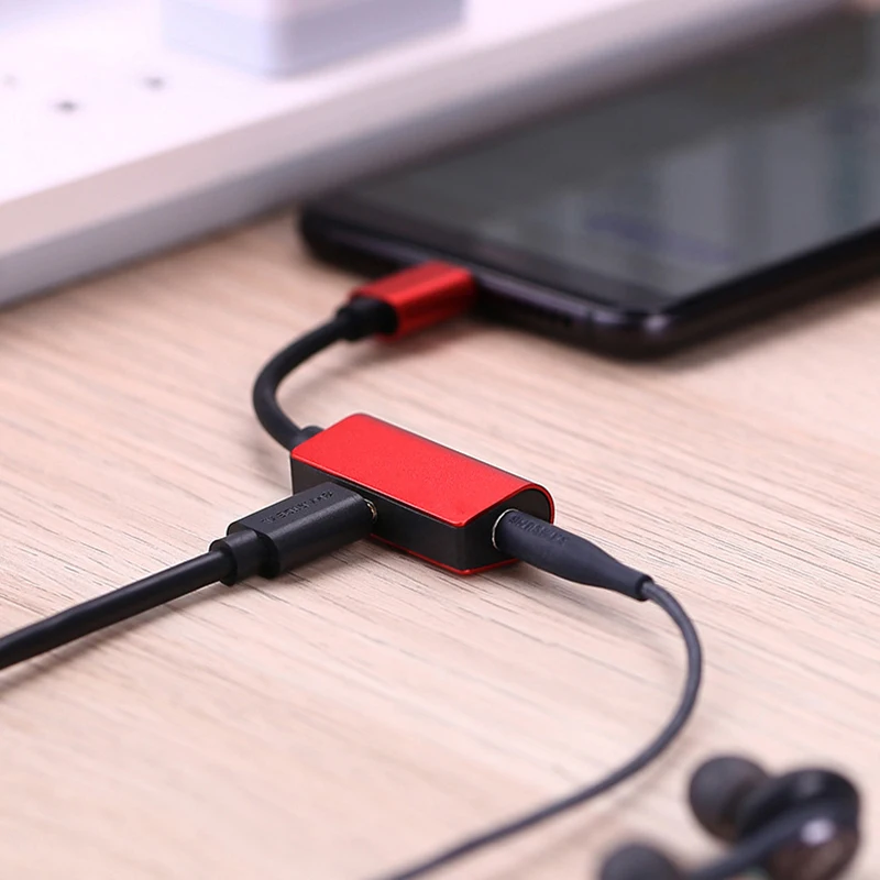 Роскошный 2 в 1 Type-C USB аудио конвертер зарядное устройство для телефона наушники