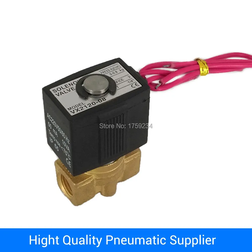 Двухходовой электромагнитный клапан из латуни с прямым действием изготовленный