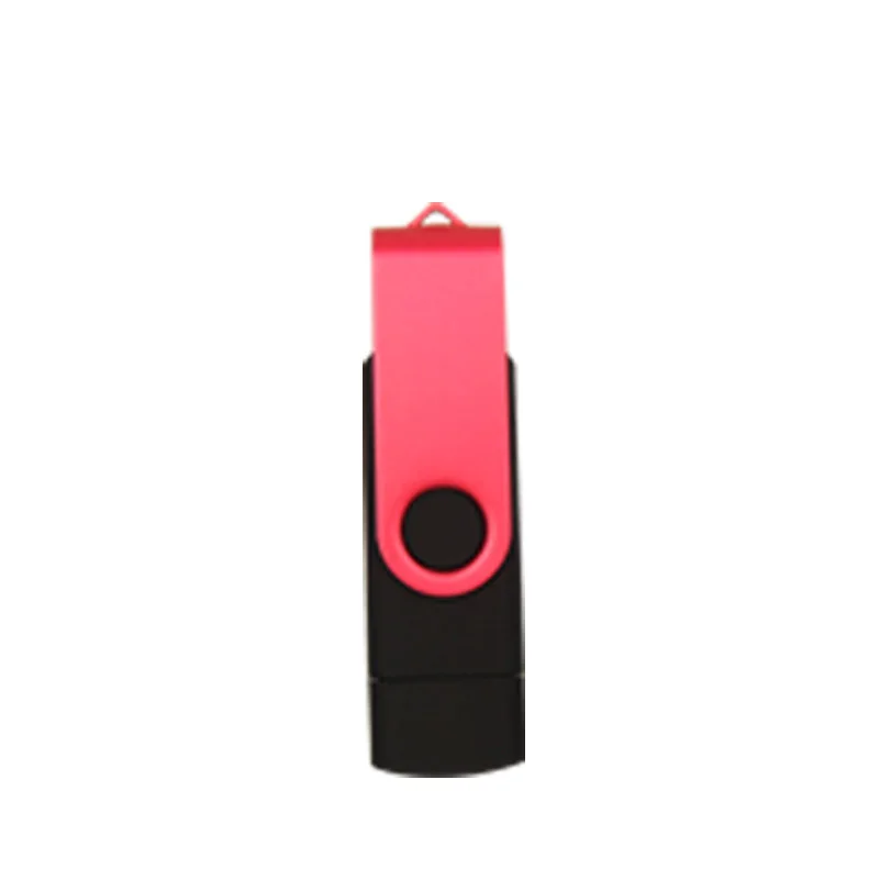 Pink OTG Флешка смартфон планшетный ПК двойного назначения OTG флэш-накопитель 64 ГБ 32 ГБ 16 ГБ 8 ГБ 4 ГБ флеш-накопитель карта памяти(10 шт. бесплатный логотип - Цвет: Pink