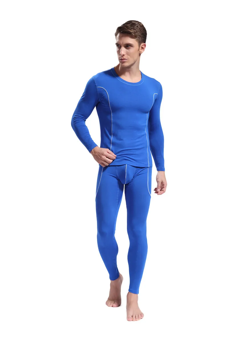 

Men's Long Johns Set Bamboo Fiber Soft Thermal Underwear Comfortable Mens Leggings warm Sleepwear for winter